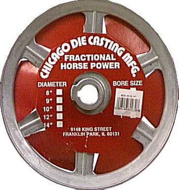 Chicago Die Casting #800A6 5/8x8 Pulley