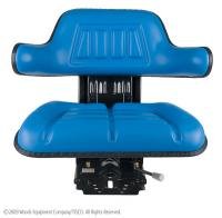 Ford/New Holland Universal Tractor Wrap Around Back Blue Seat w/Arms Ford/New Holland Universal Tractor Wrap Around Back Blue Seat w/Arms